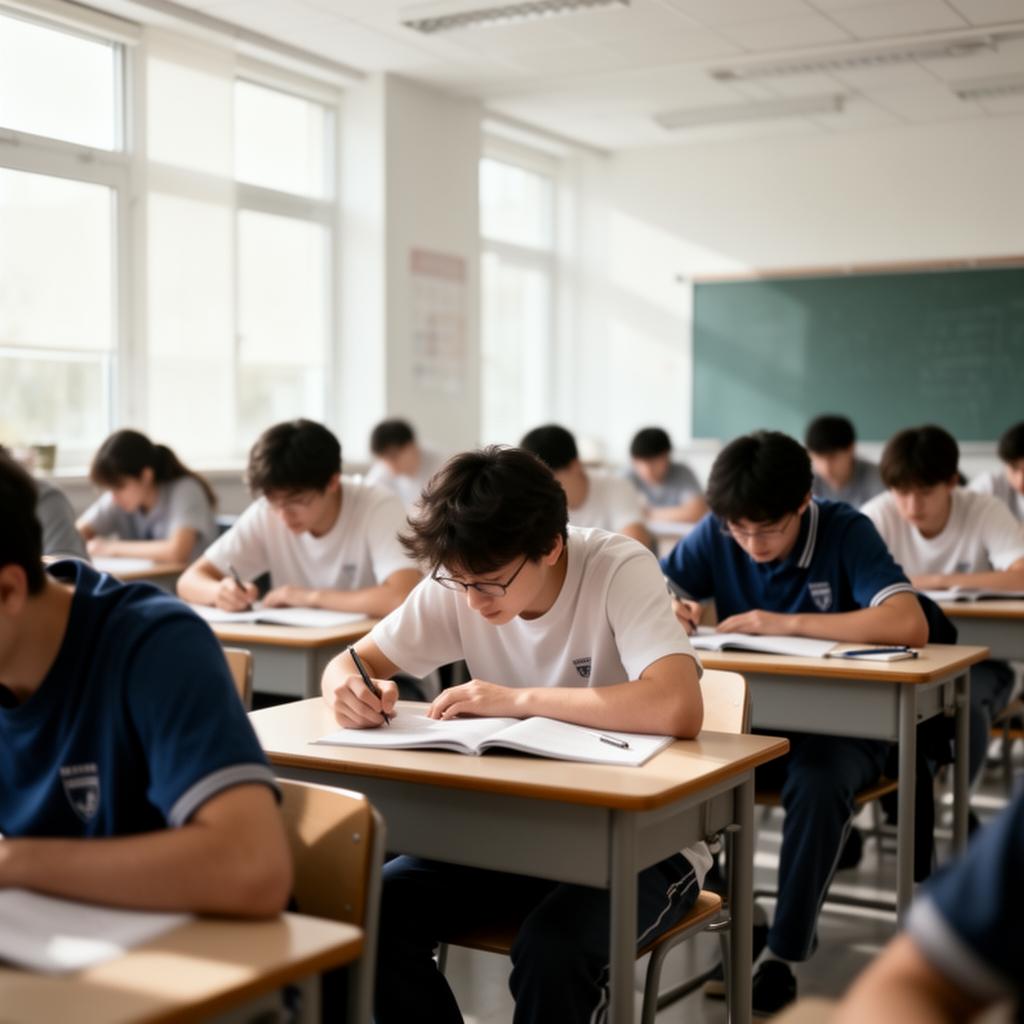 Estudantes em sala de aula